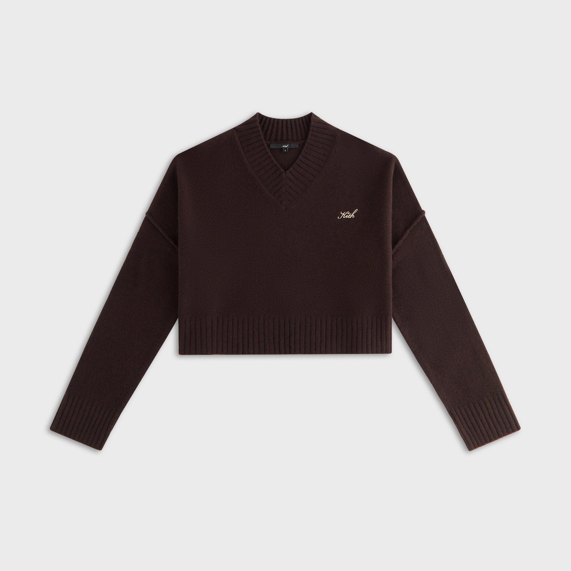 Kith Women Anja Cropped V-Neck Sweater - Incognito - PH