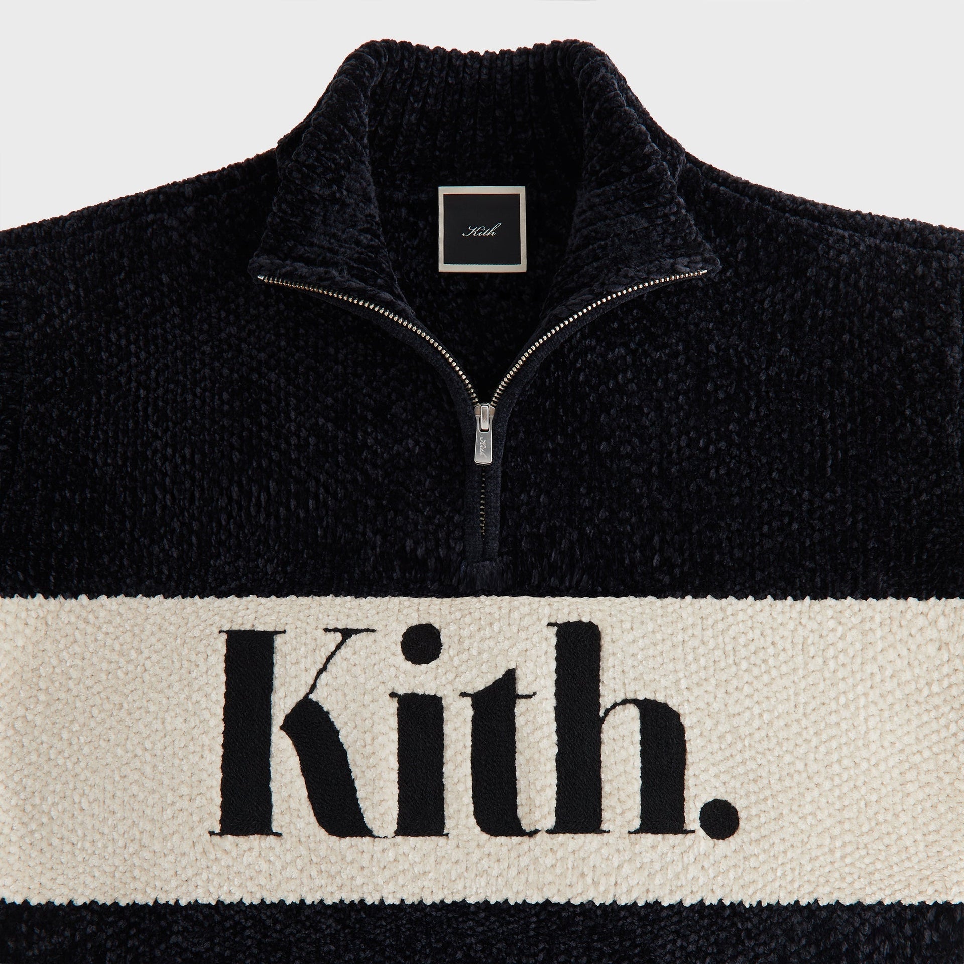 Kith Women Hunter II Chenille Punctuated Quarter Zip - Black - PH