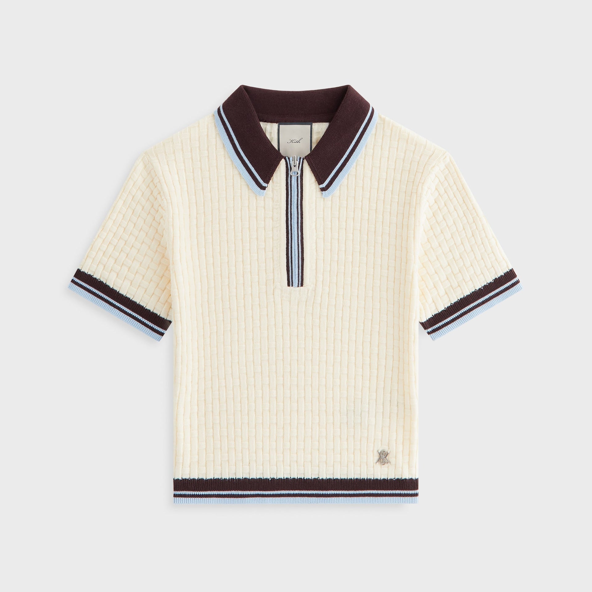 Kith Women Taylen Basketweave Sweater Polo - Nano