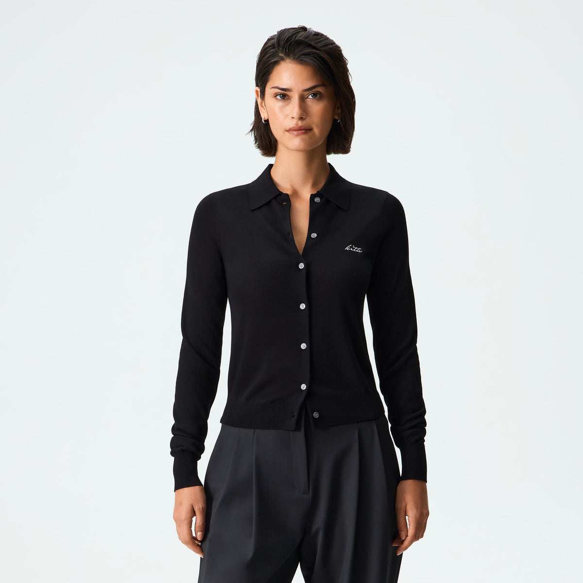 Kith Women Sera Polo Cardigan - Black - PH