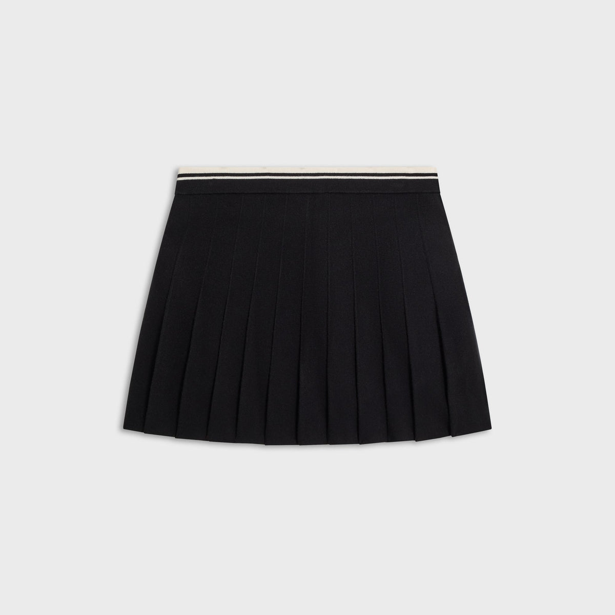 Kith Women Hana Pleated Sweater Skort - Black - PH