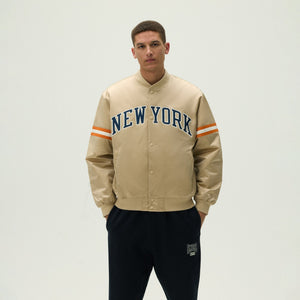 Kith for the New York Knicks Wings Satin Bomber Jacket - Stock PH