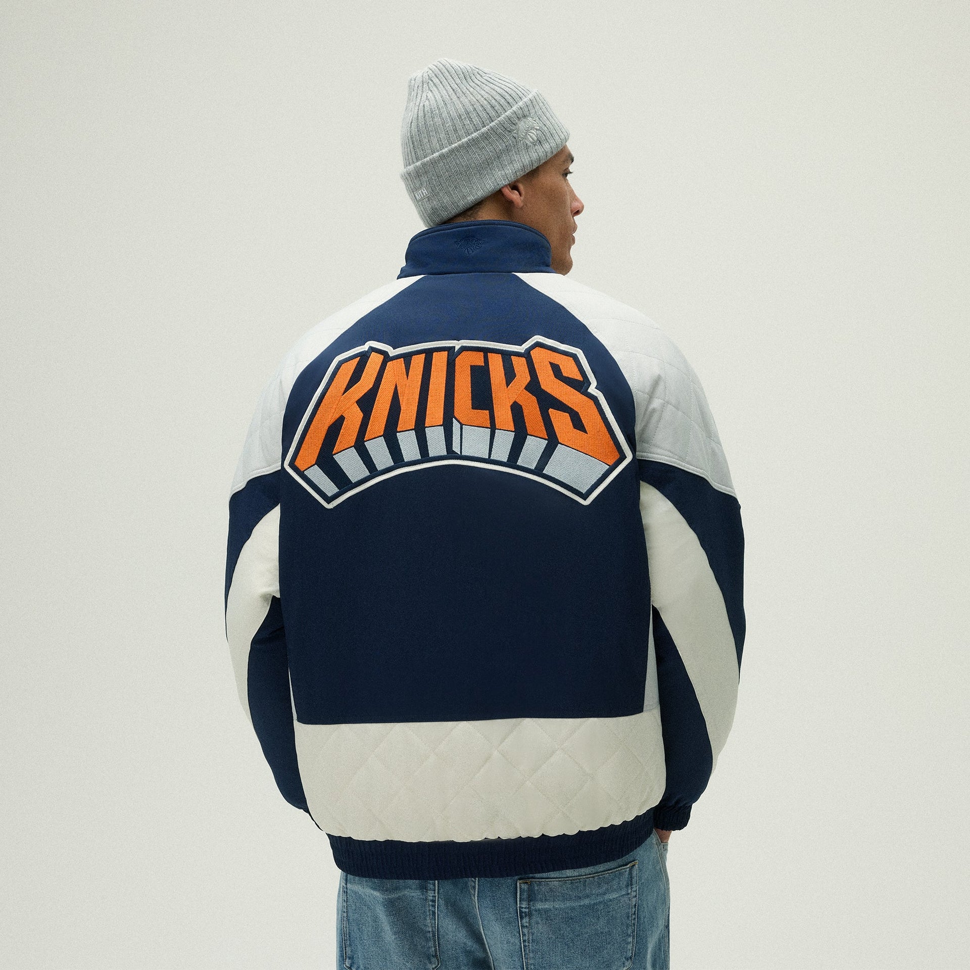 Kith for the New York Knicks Nylon Padded Jacket - Nocturnal