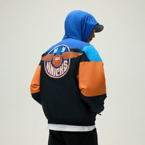 Kith for the New York Knicks Wings Quarter Zip Anorak - Black PH