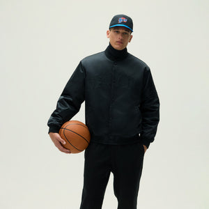 Kith for the New York Knicks Ball Satin Bomber Jacket - Black