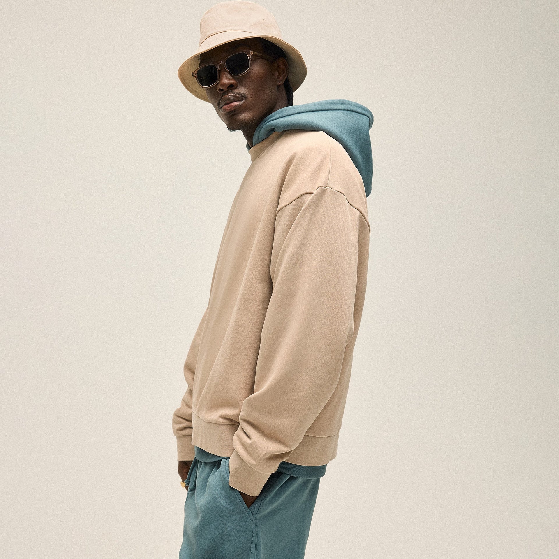Kith 101 Compact Fleece Nelson Crewneck - Mound