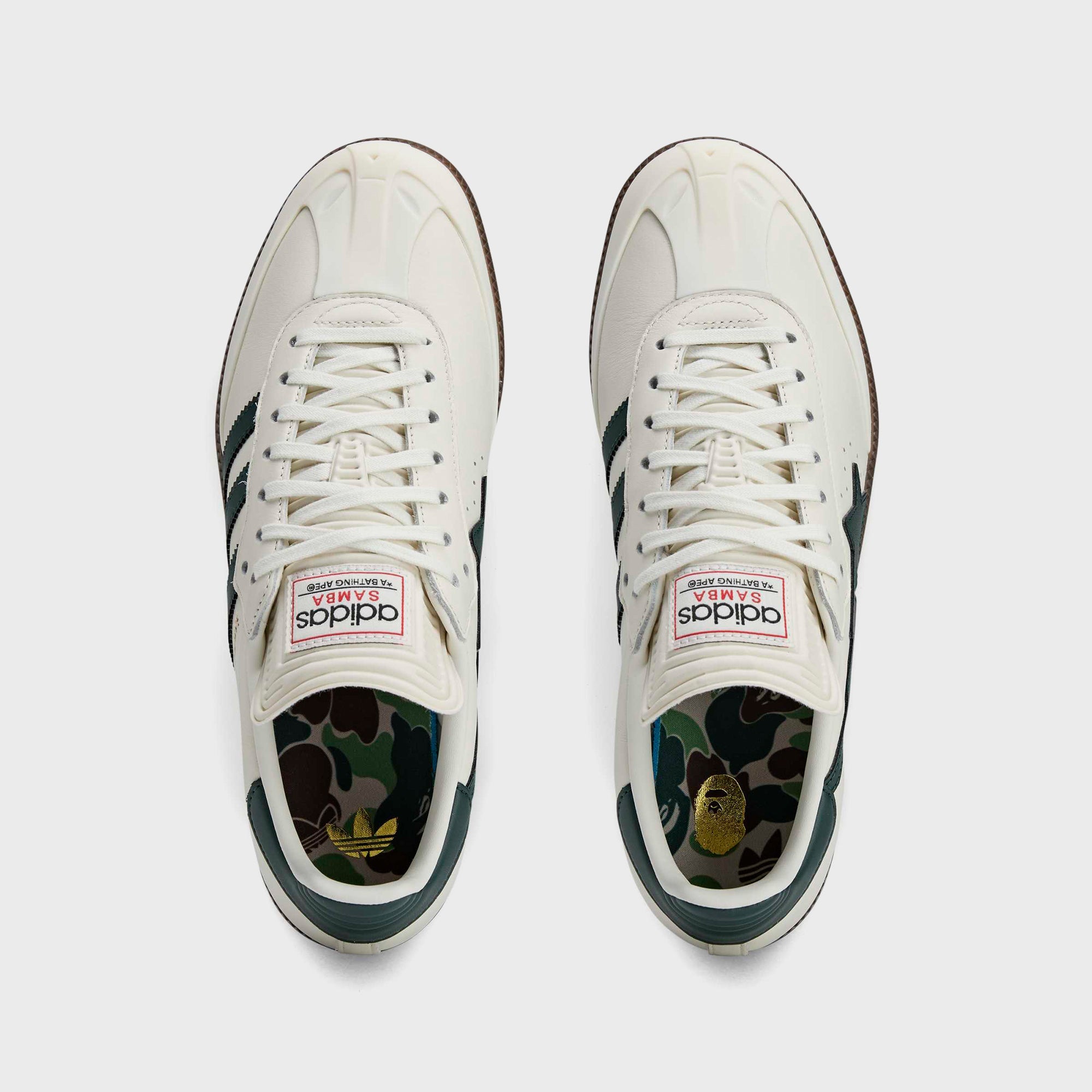 adidas x BAPE Samba - Off White / Shadow Green / Gum – Kith Canada
