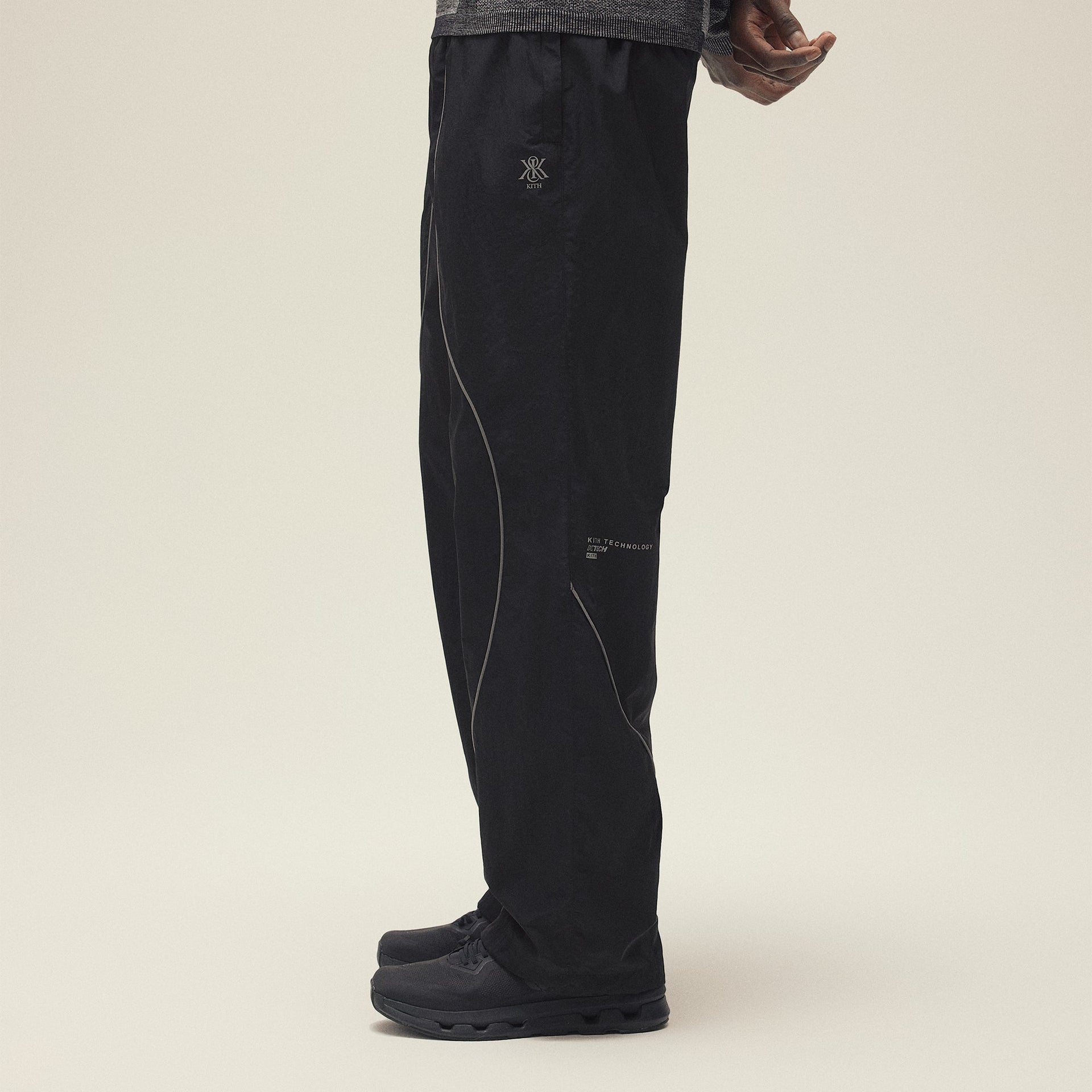 Kith Seamed Nylon Bolt Pant - Black