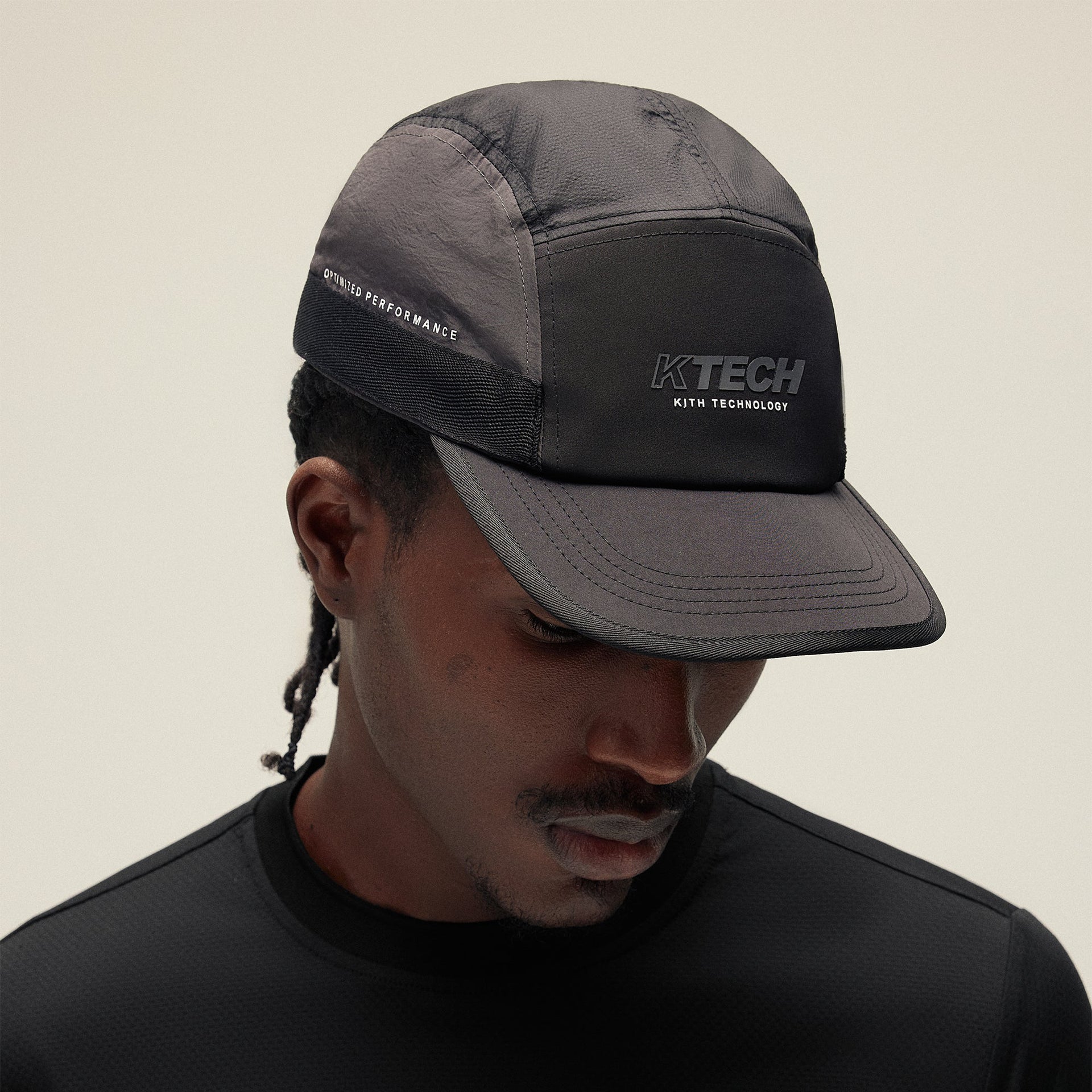 Kith Ripstop Collapsible Griffey Camper Cap - Black