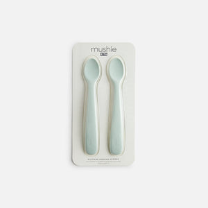 Kith Kids for Mushie Silicone Feeding Spoon 2 Pack - Helium