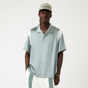 &Kin Washed Satin Landon Souvenir Shirt - Virtue