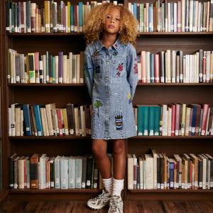 Kith Kids for Otakara NYC Denim Dress - Light Indigo