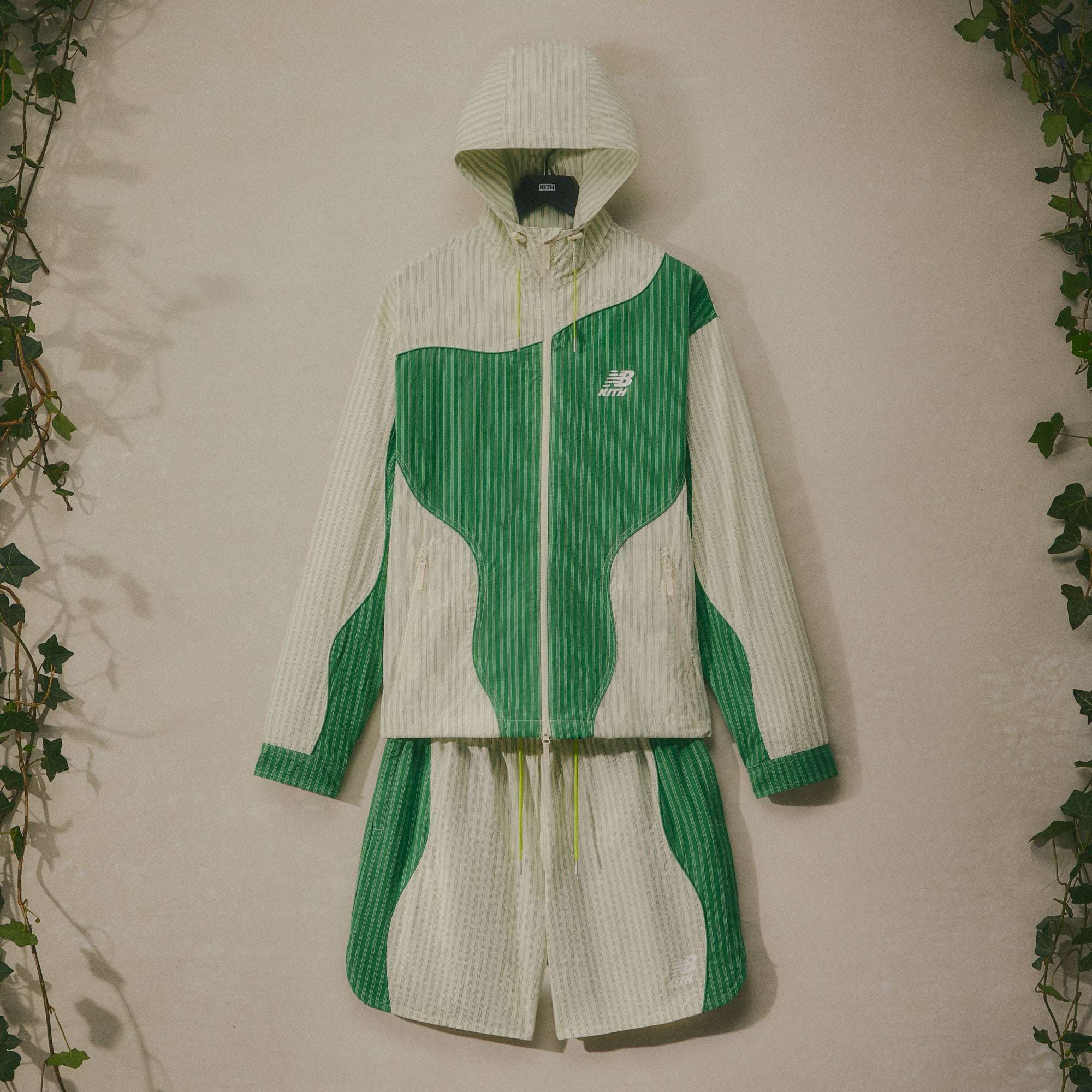 Kith & New Balance Poplin Mix Madison VI Jacket - Spring Juniper