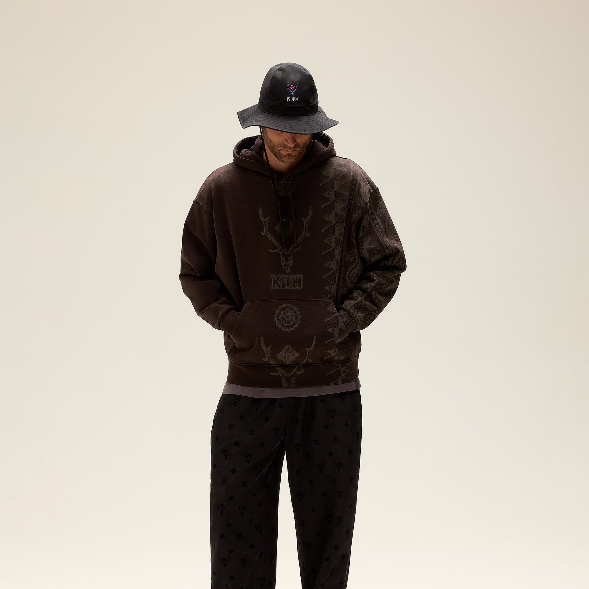 Kith & South2 West8 for Columbia Paisley Nelson Hoodie - Kindling