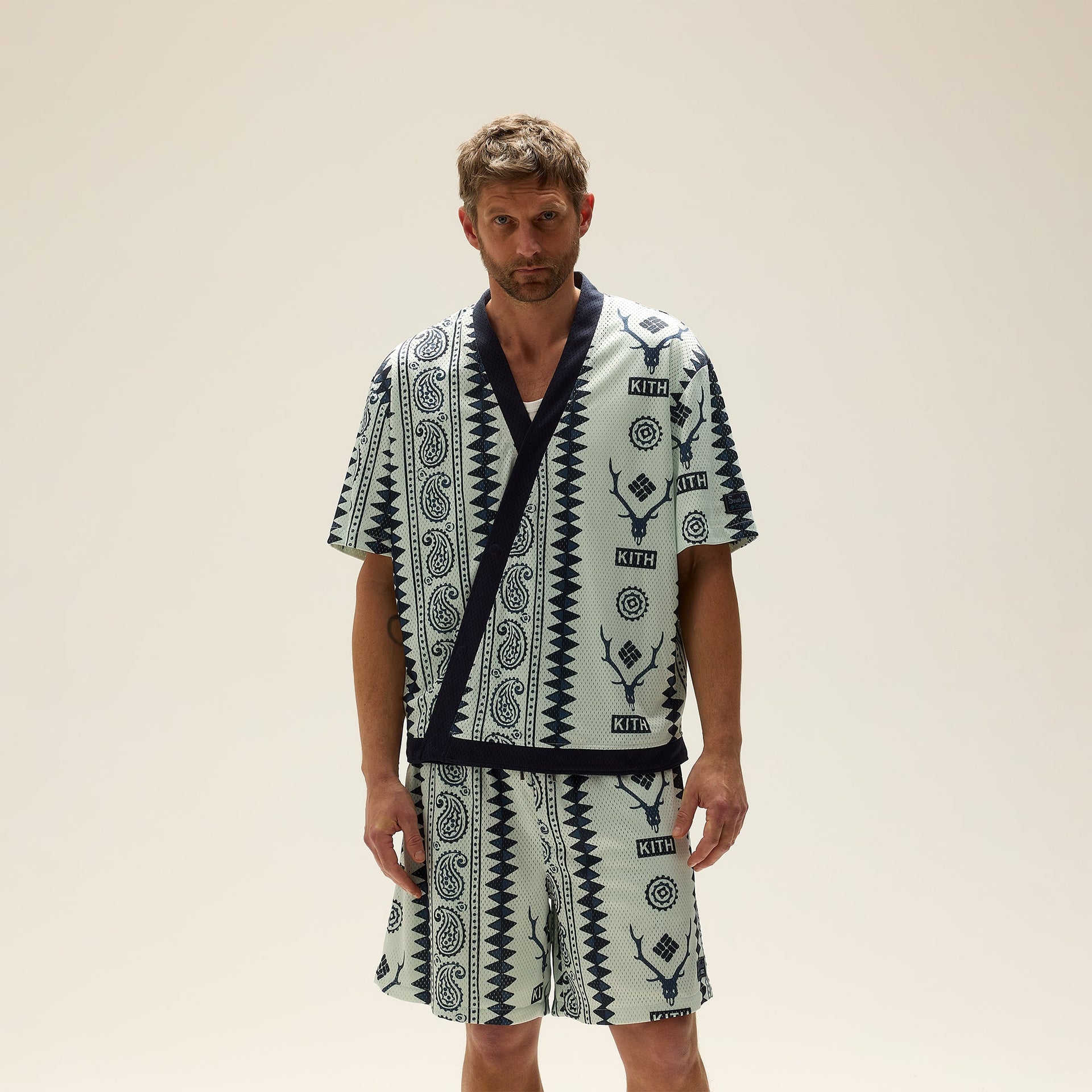 Kith & South2 West8 for Columbia Crossover Snap Front Shirt - Light Indigo