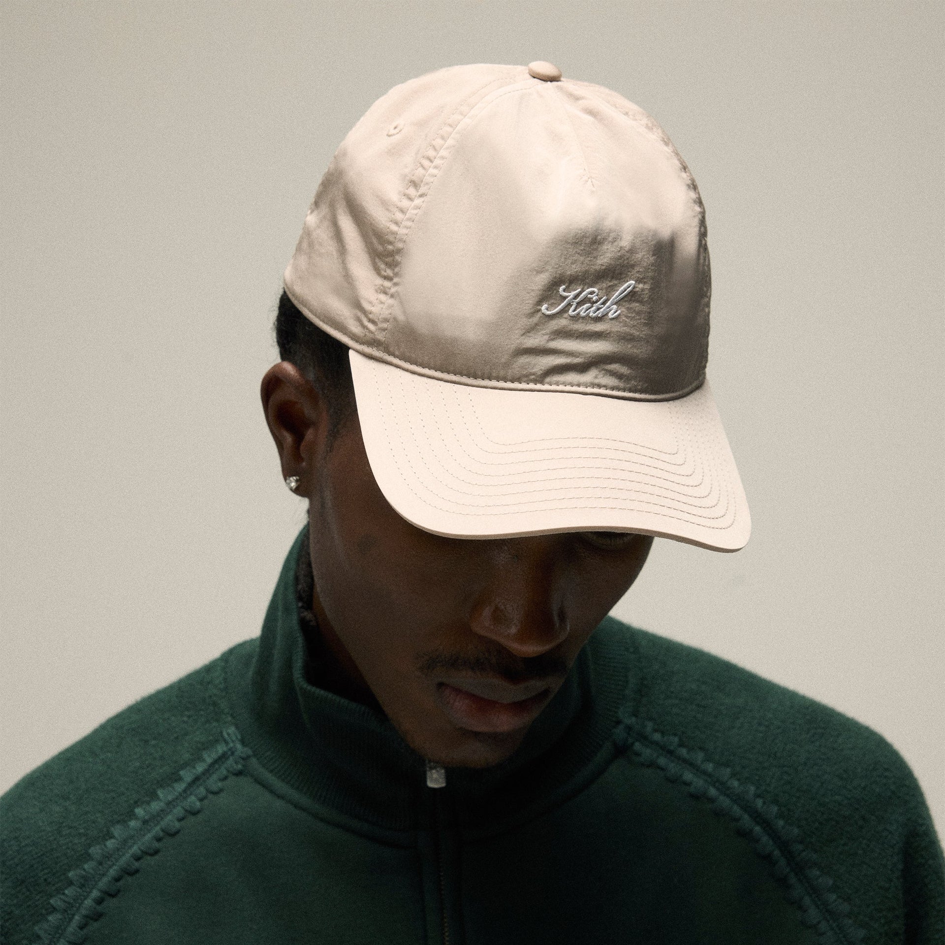 Kith Script Wrinkle Nylon Bay Low Profile Pinch Crown Cap - Molecule