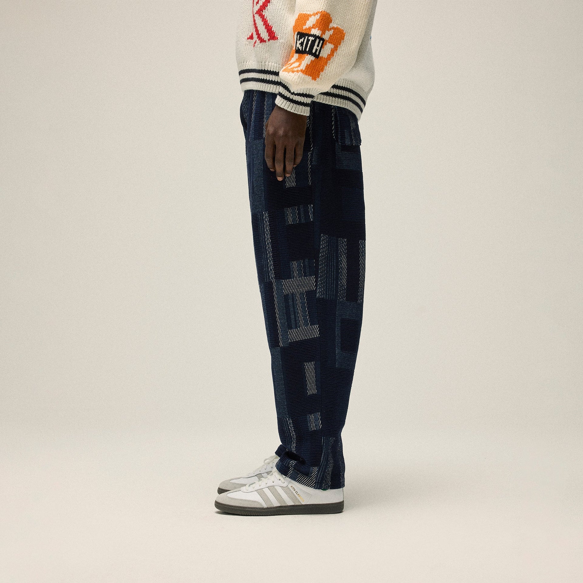 Kith Geometric Knit Elmhurst Pant - Nocturnal