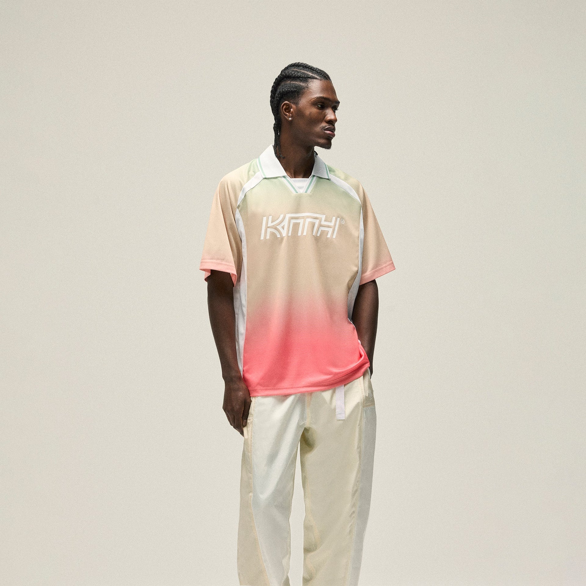 Kith Gradient Edison Soccer Top - Mykonos