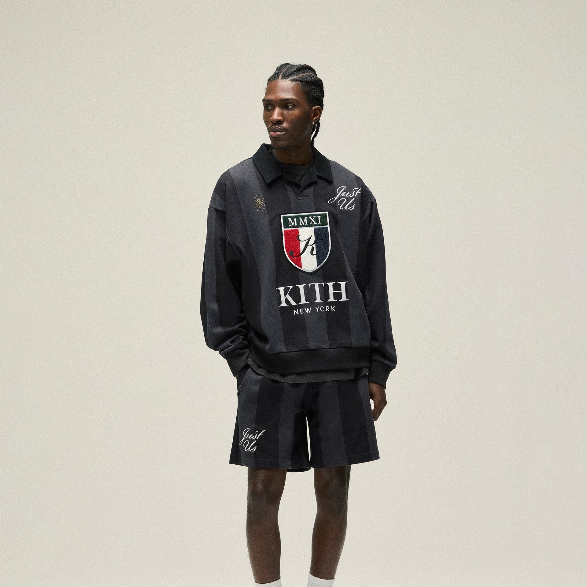 Kith Nelson Collared Pullover - Nightfall