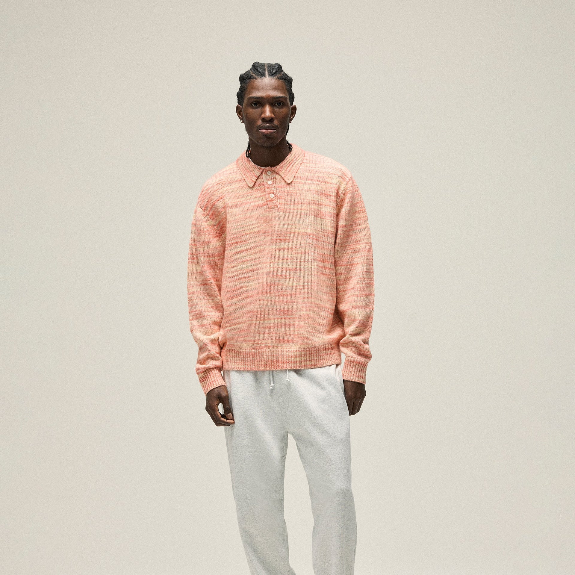 Kith Space Dye Harmon Rugby Pullover - Coho