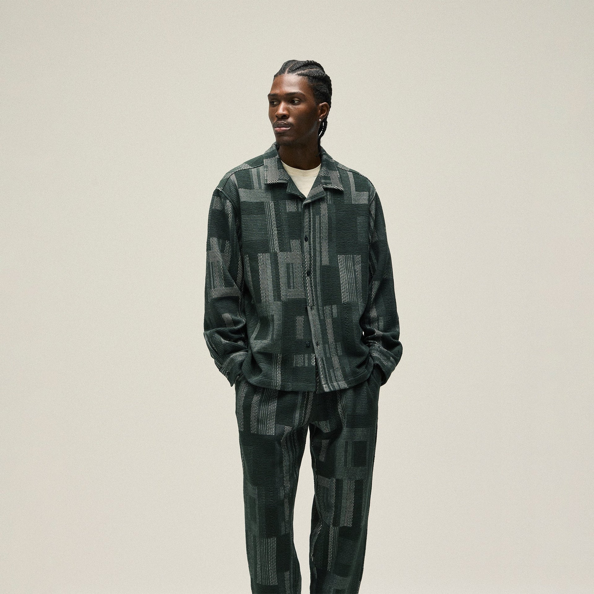 Kith Geometric Knit Cohen Shirt - Stadium