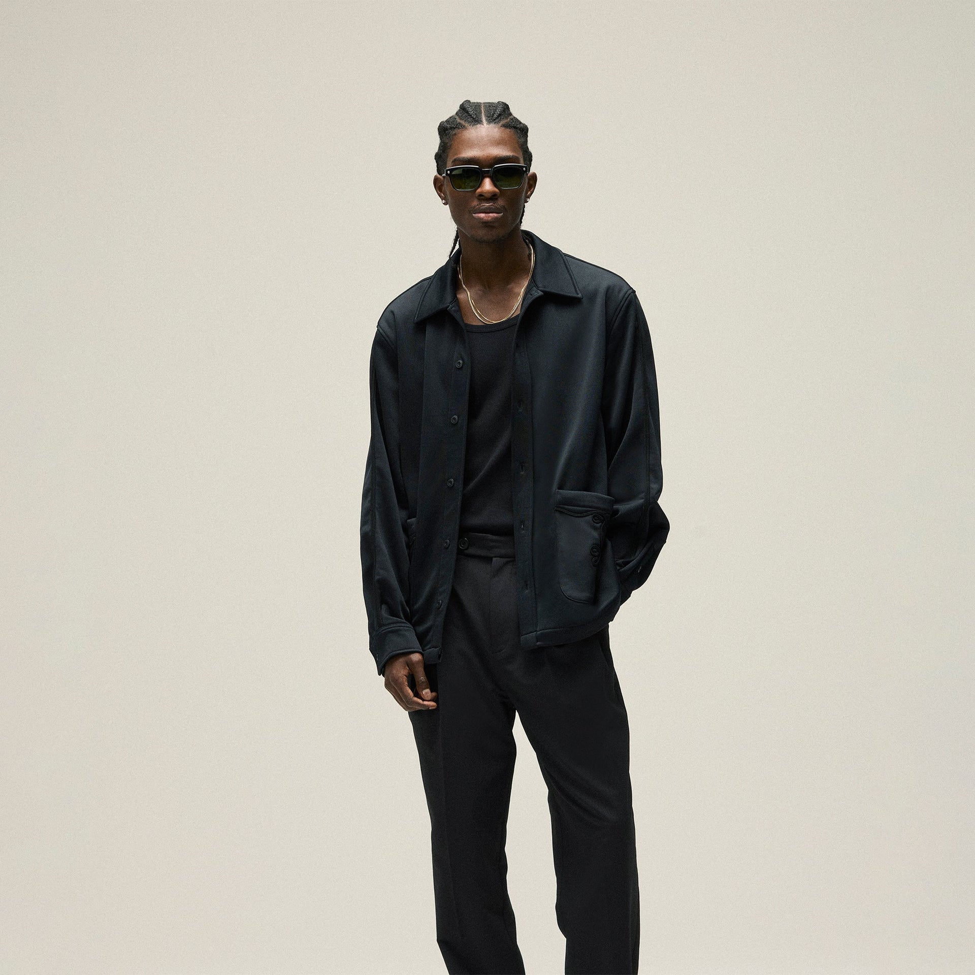 &Kin Kylan Pleater Trouser - Black
