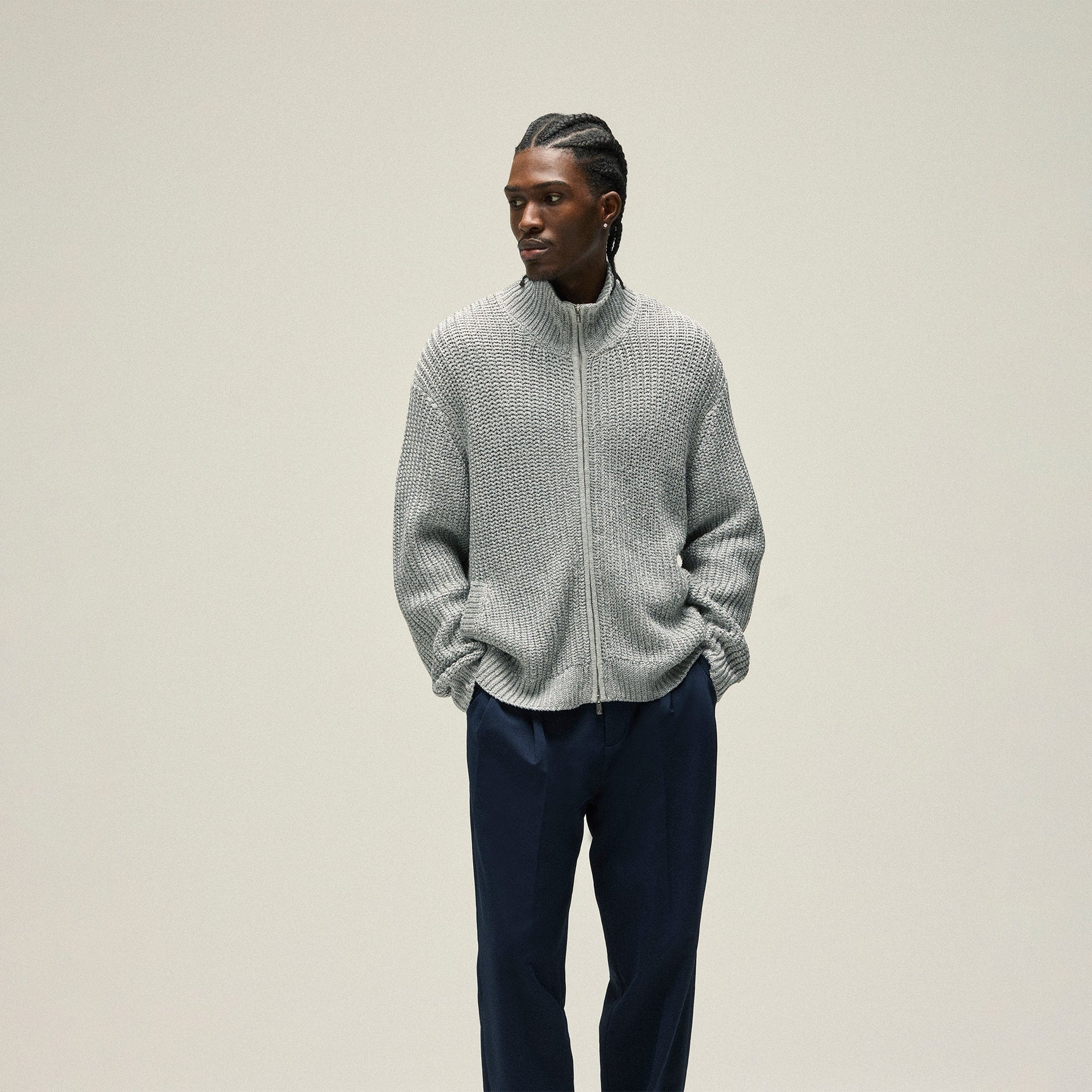 &Kin Kylan Pleater Trouser - Nocturnal