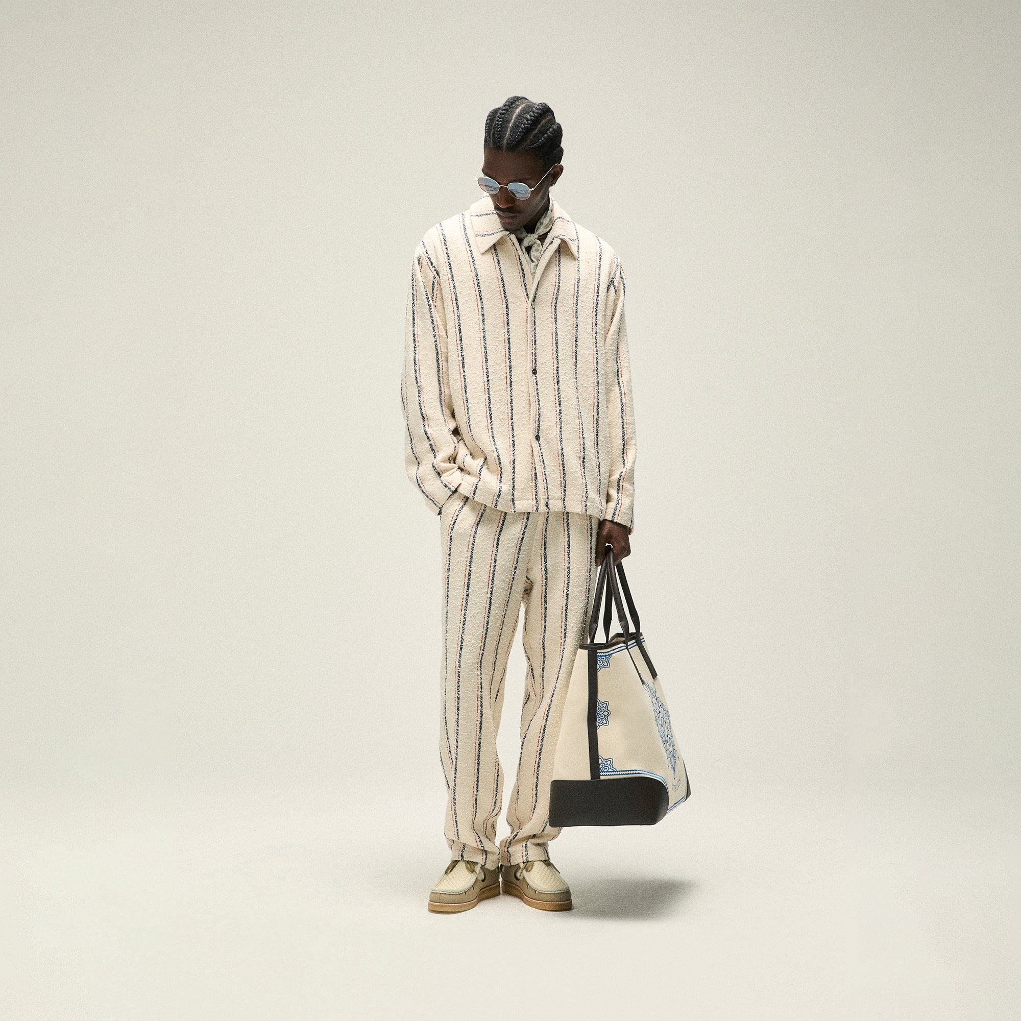 Kith Striped Boucle Barrow Pant - Whisper – Kith Canada
