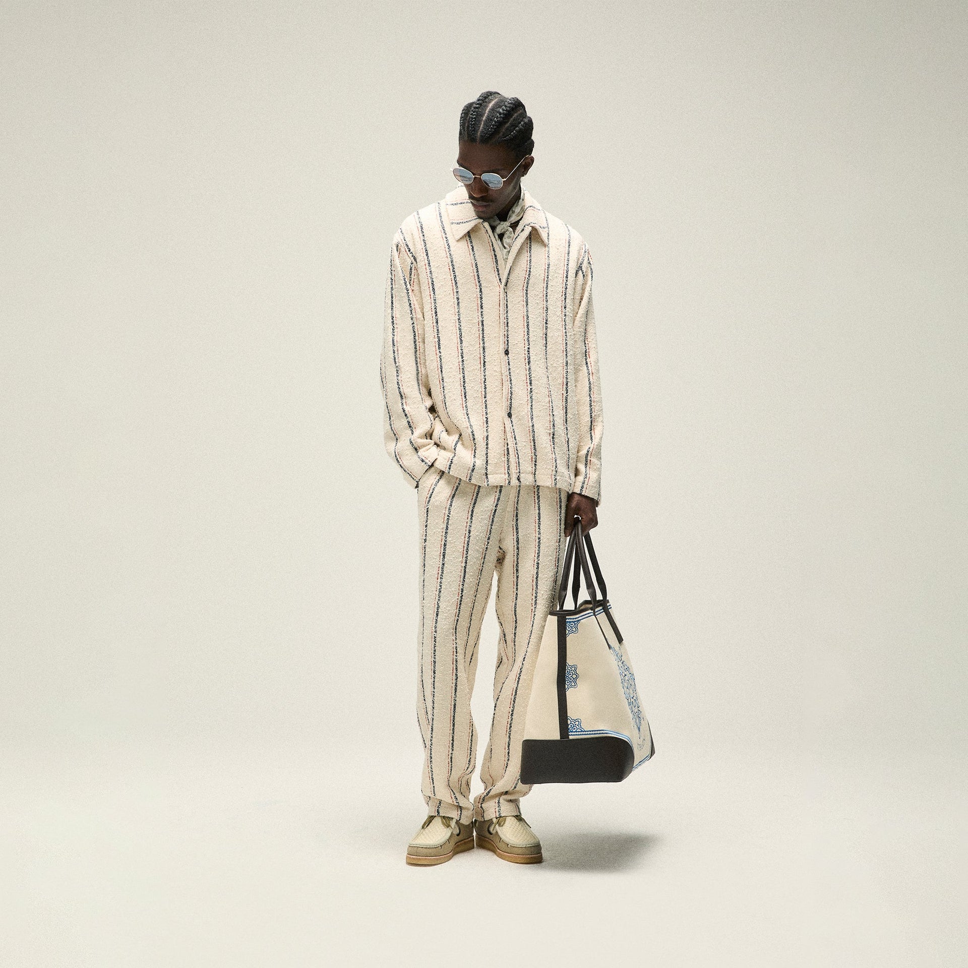 Kith Embroidered Canvas Tote - Sandrift
