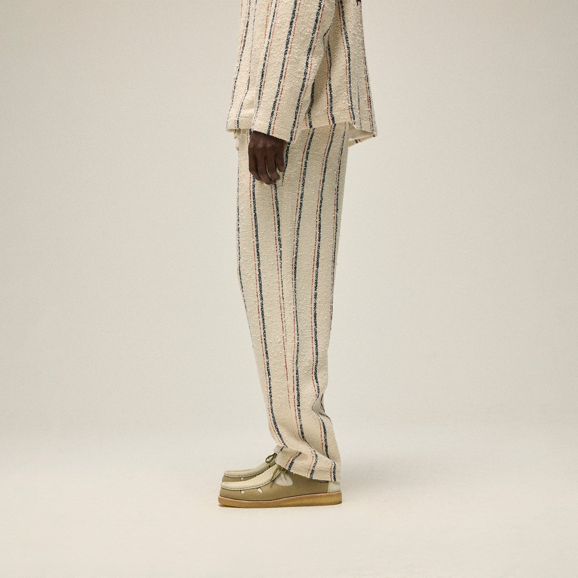 Kith Striped Boucle Barrow Pant - Whisper