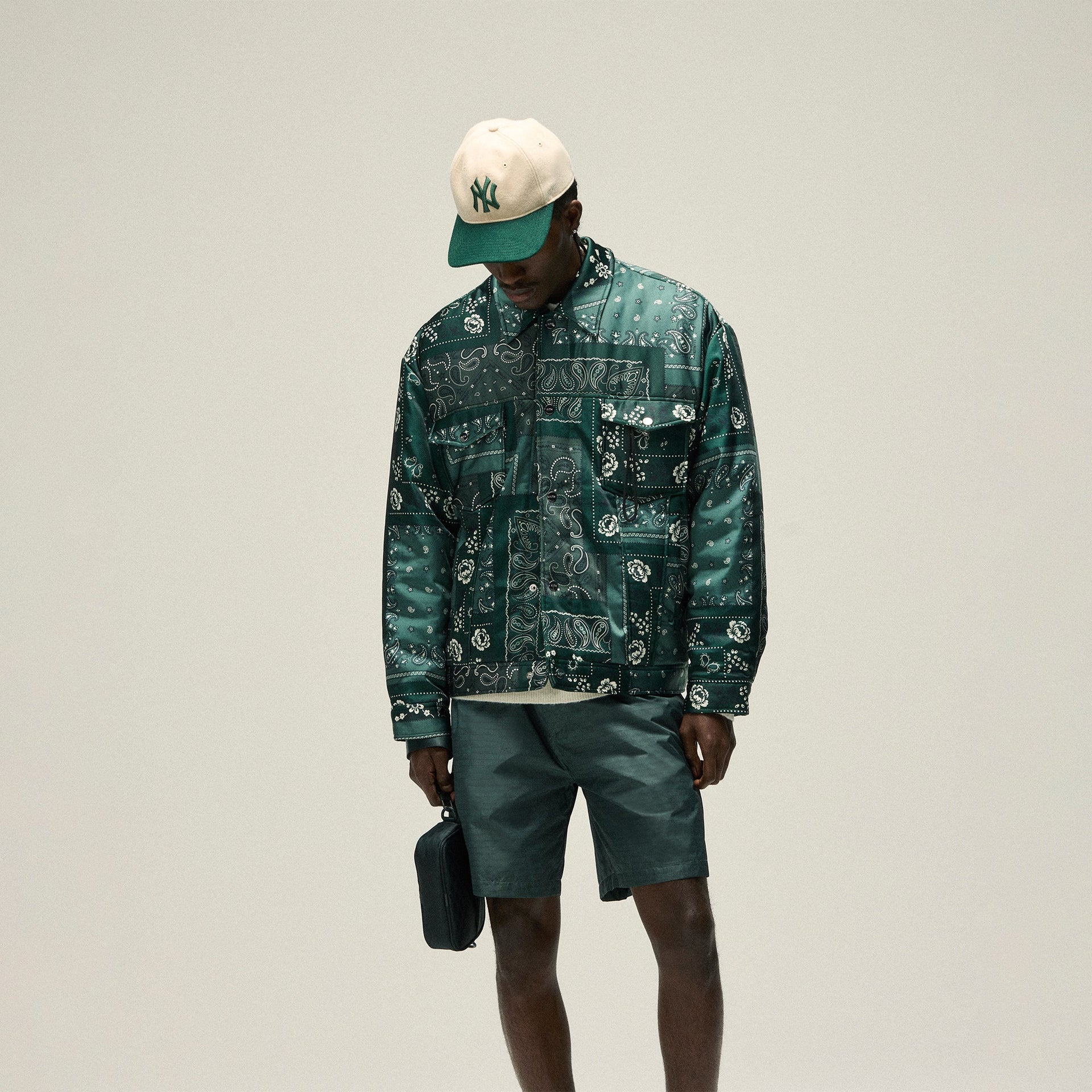 Kith Puffed Jase Satin Trucker Jacket - Stadium