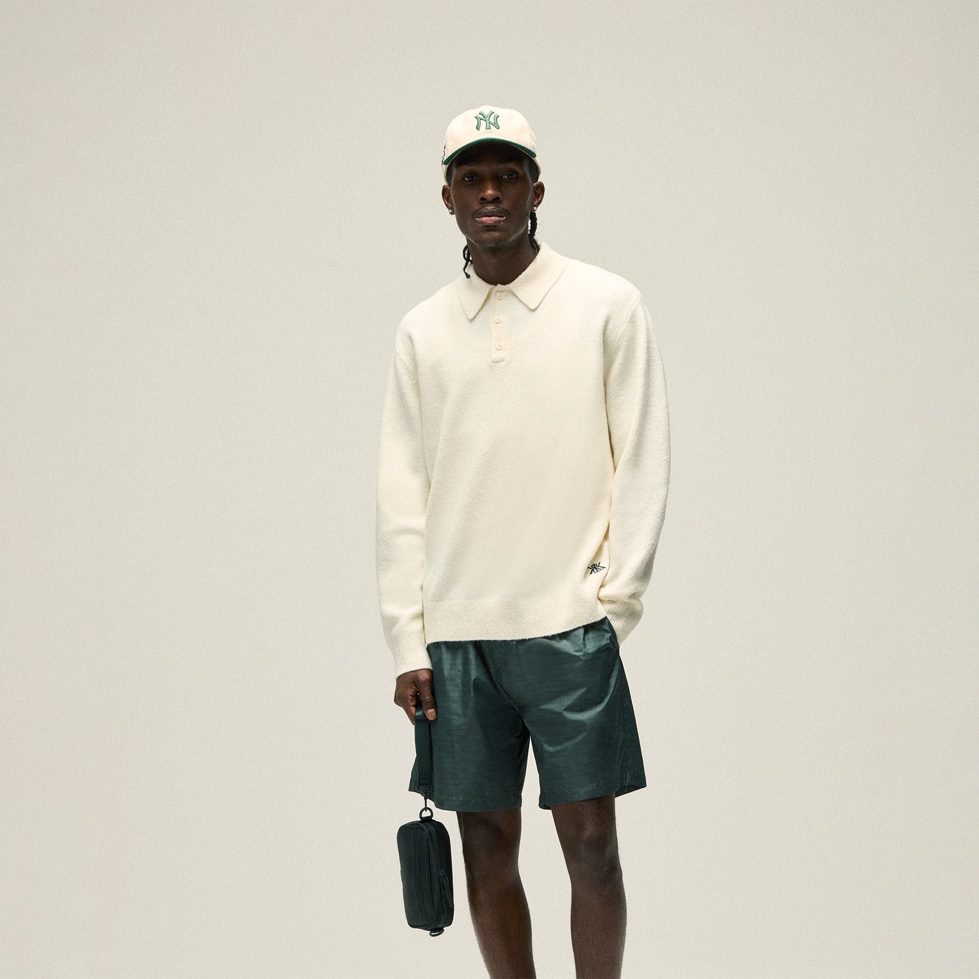 Kith Boucle Harmon Rugby Pullover Sweater - Sandrift