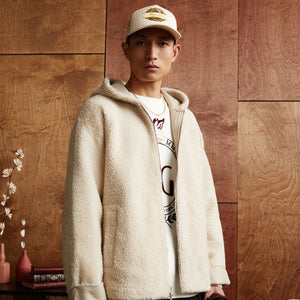 Kith Ryer Hooded Shearling Jacket - Sector