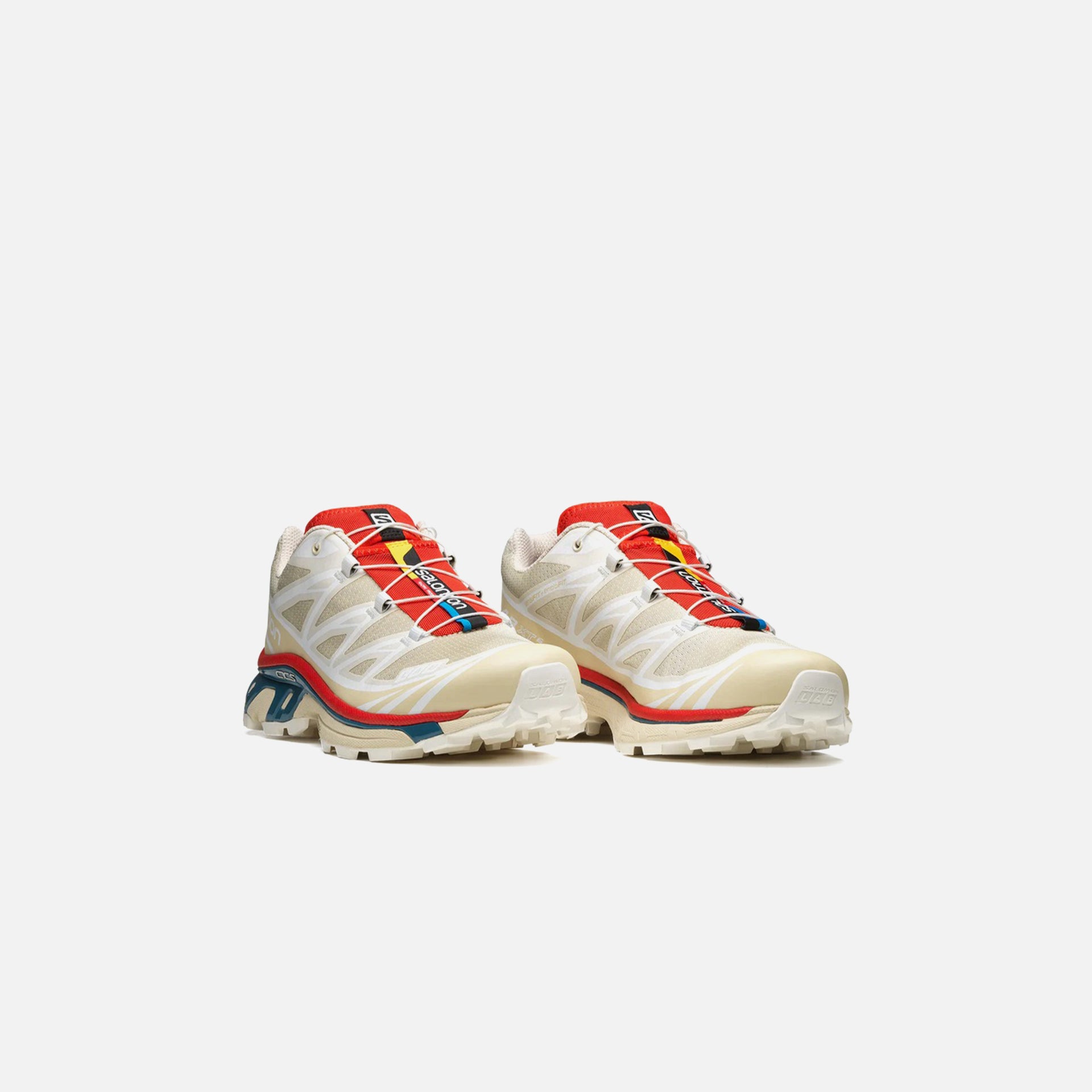 Salomon XT-6 - Almond Milk / Bleached Sand / Aurora Red