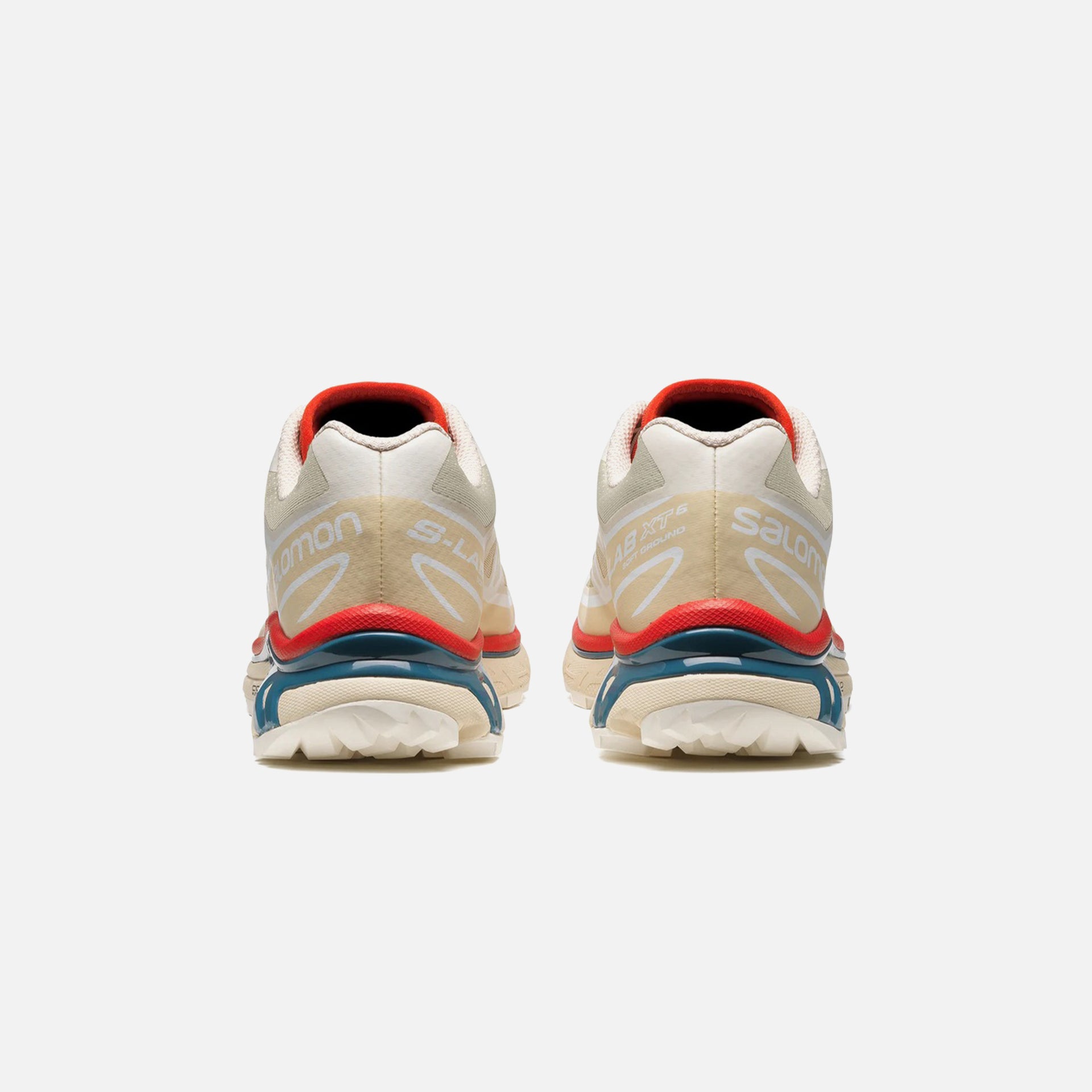 Salomon XT-6 - Almond Milk / Bleached Sand / Aurora Red