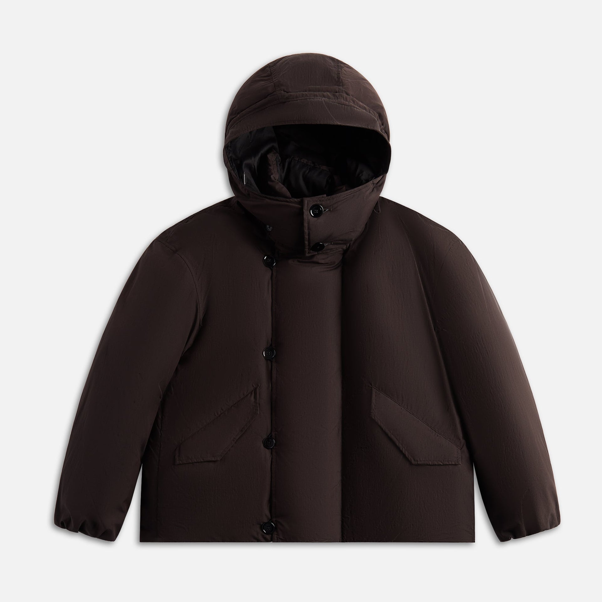 Lemaire Hooded Puffer Blouson - Espresso