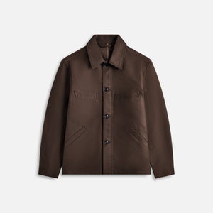 Lemaire Twisted Sleeve Workwear Jacket - Dark Brown