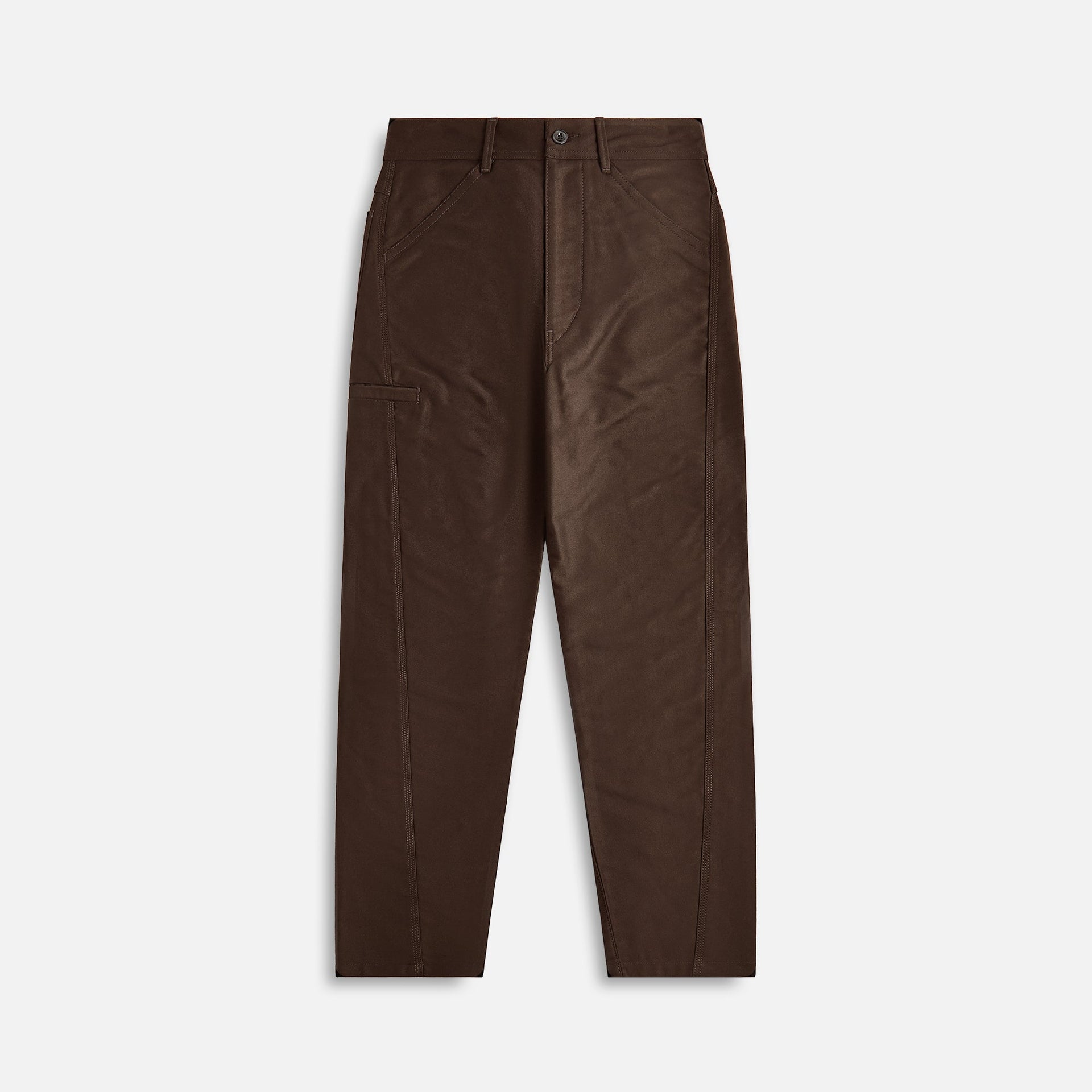 Lemaire Twisted Workwear Pants - Dark Brown