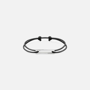 Le Gramme 1.7g Cord Bracelet - Black / Silver