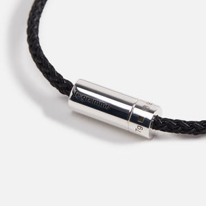 Le Gramme 7G Polished Nato Cable Bracelet - Black