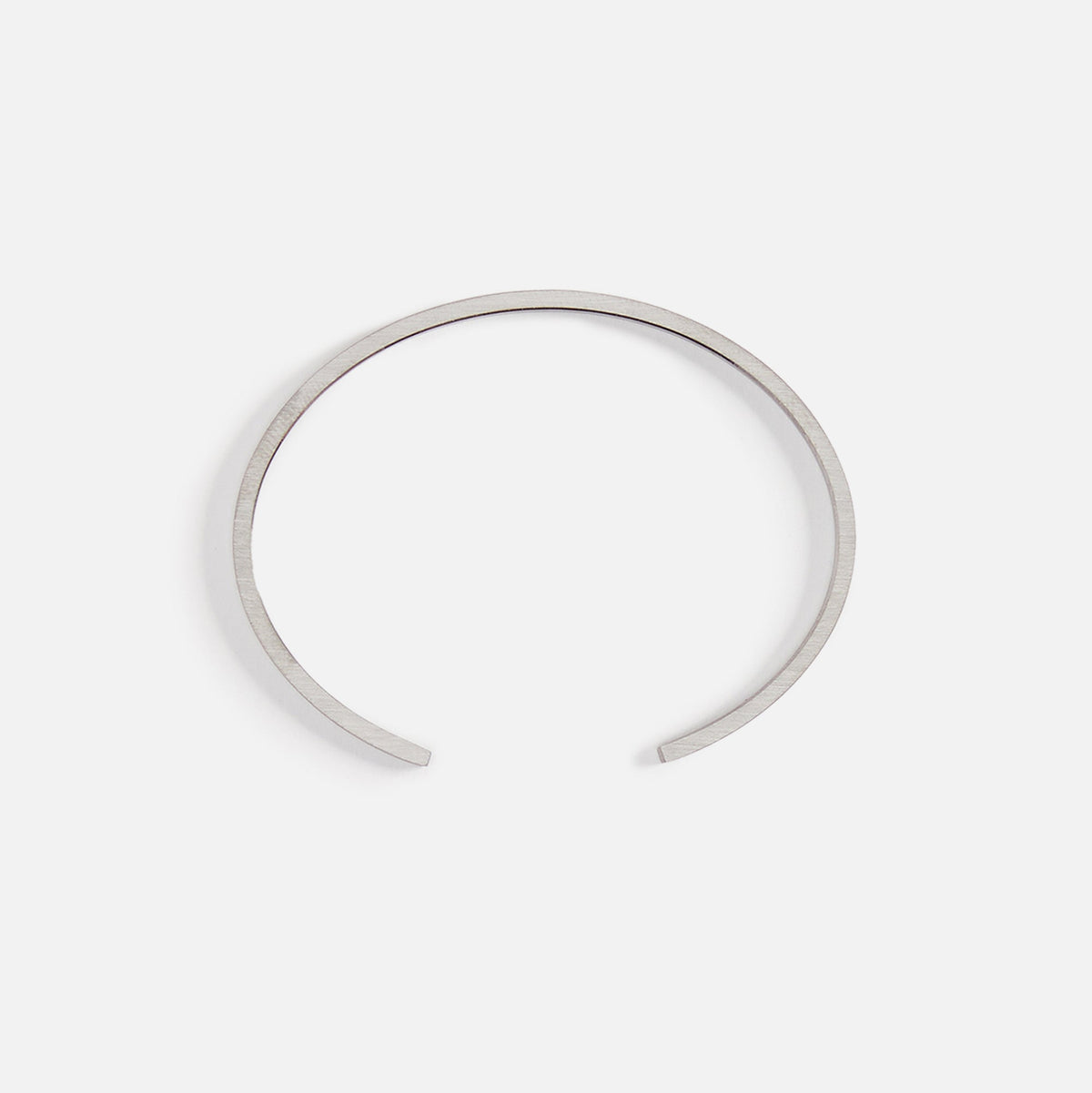 Le Gramme 7g Bracelet Slick Brushed 925 Black Sterling Silver -Silver / Black