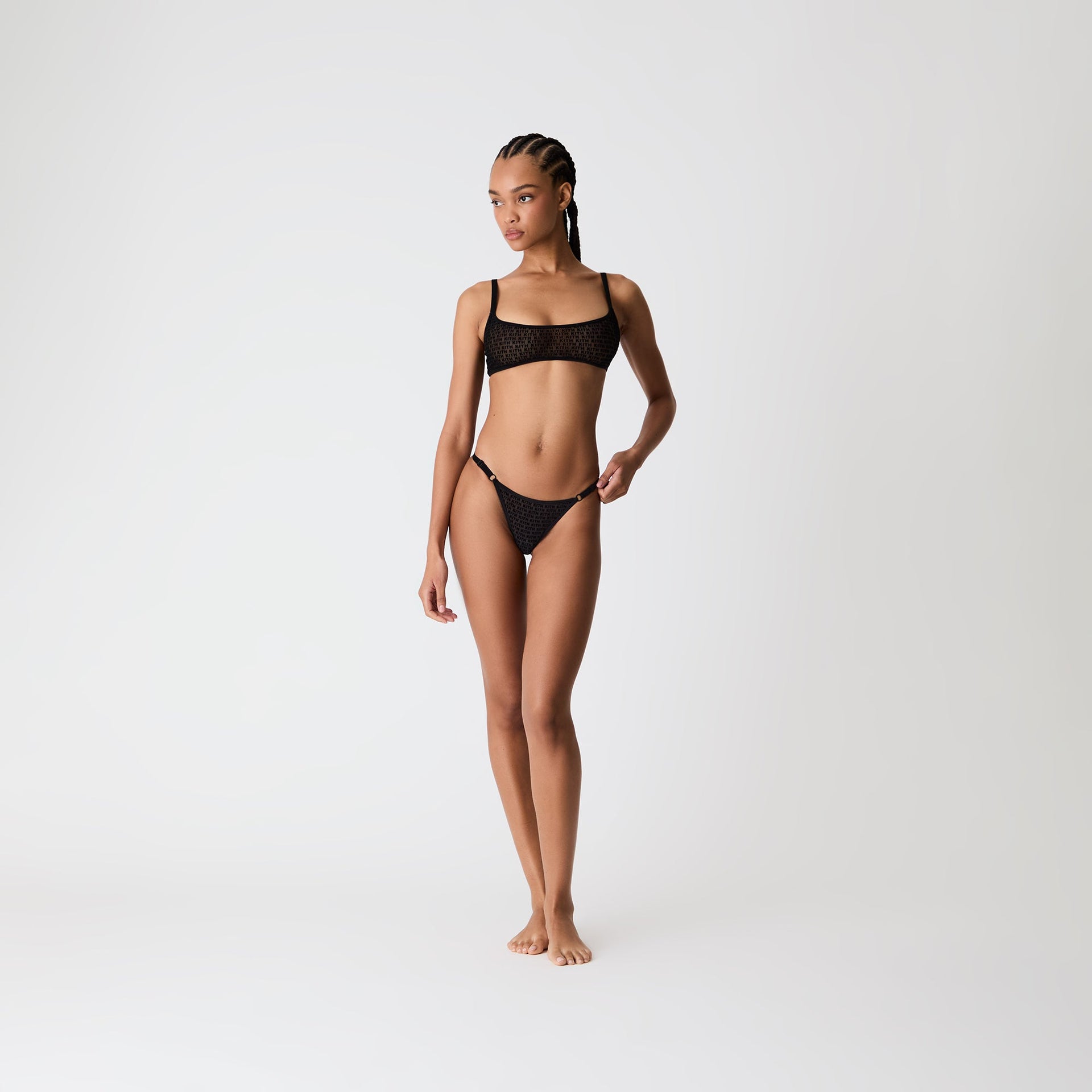 Kith Women Mesh Adjustable Cheeky - Black