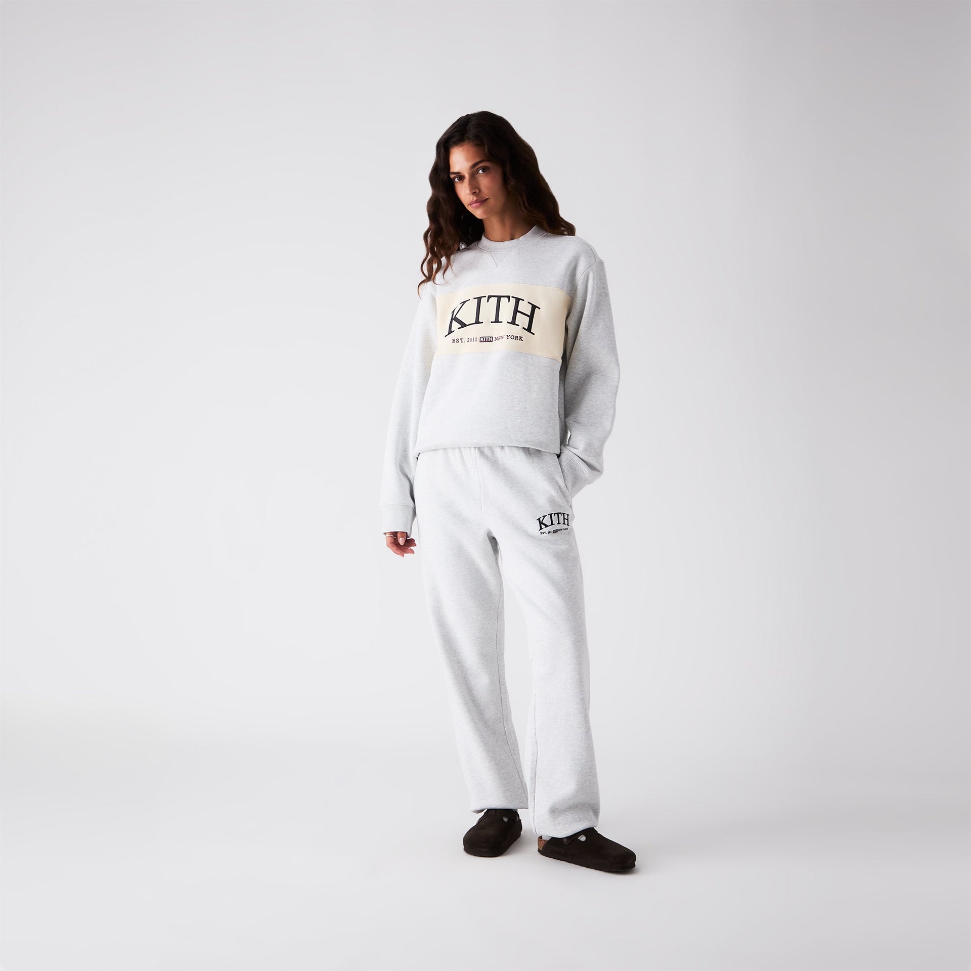 Kith Women Chelsea III Sweatpant -  Light Heather Grey