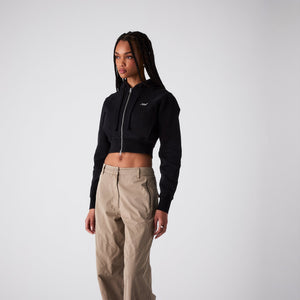 Kith Women Davin Cropped Hoodie - Black