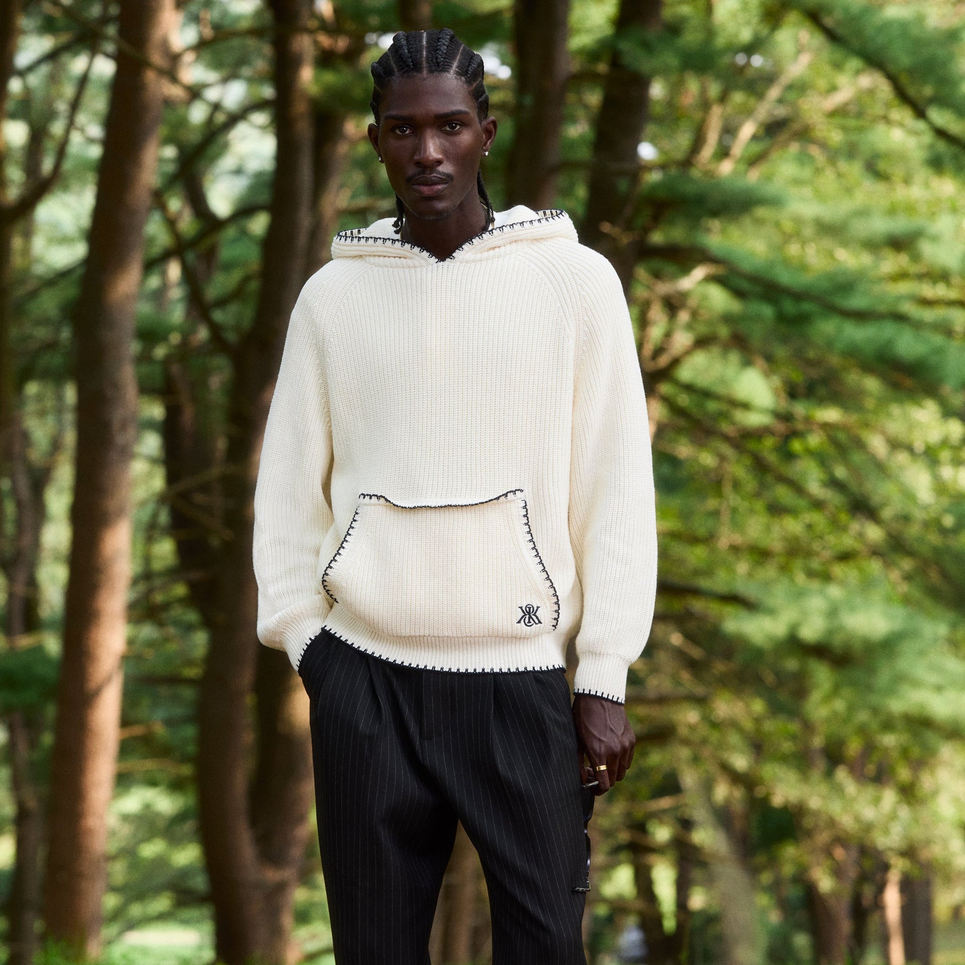 Kith Knit Miles Hoodie - Sandrift