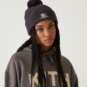 Kith Women Pom Pom Beanie - Somber