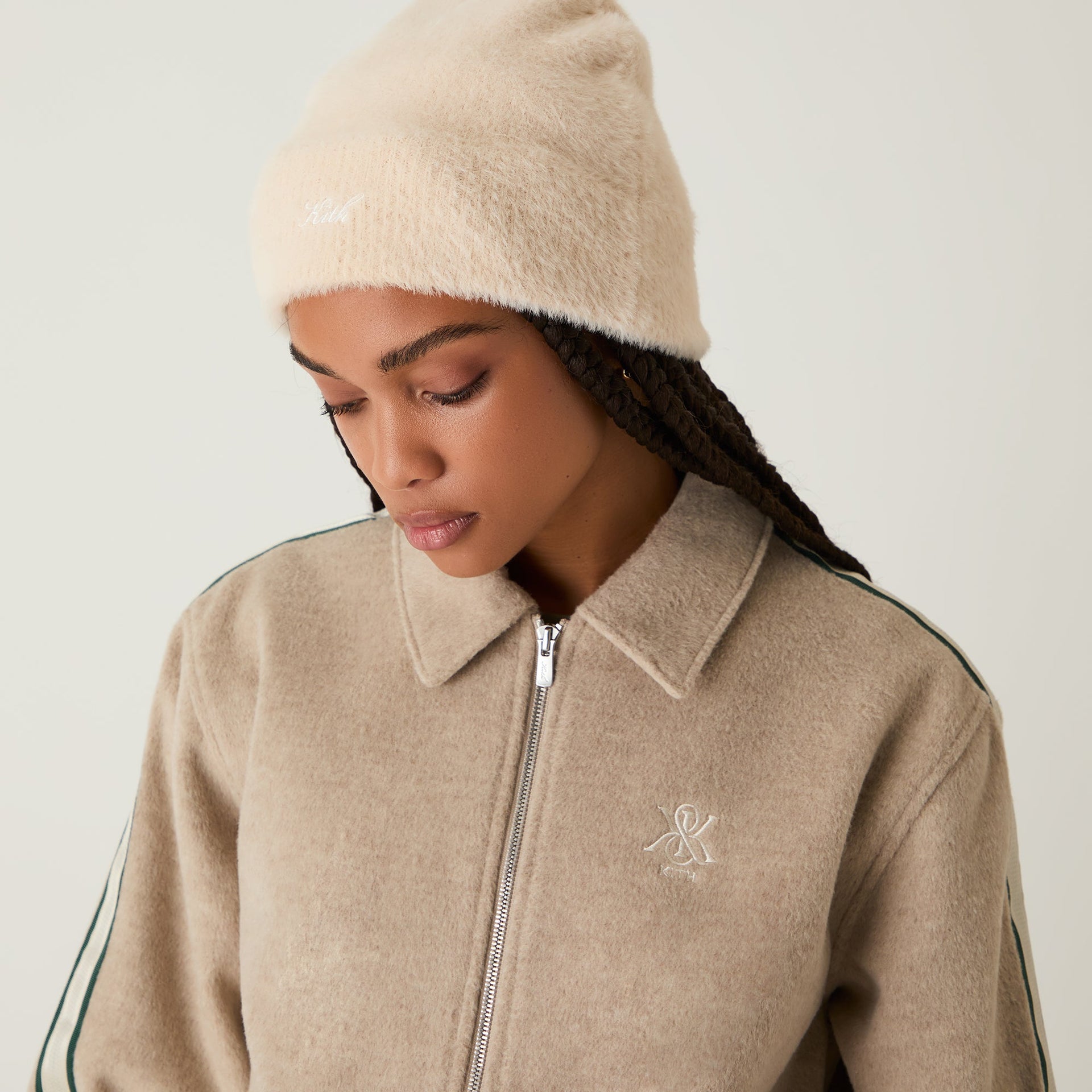 Kith Women Shaggy Beanie - Muslin