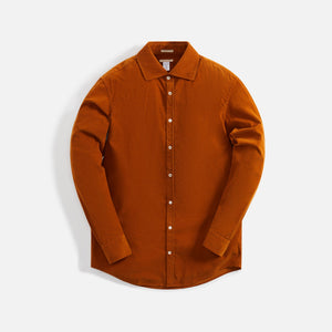 Massimo Alba Genova Cotton Corduroy Shirt - Brick