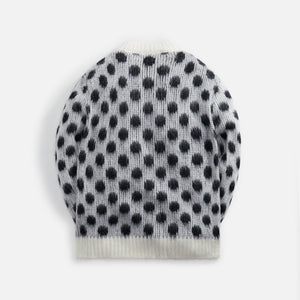 Marni Brushed Dots Fuzzy Wuzzy Sweater - Lily / White