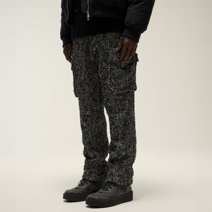 Kith Oversized Herringbone Bristol Cargo Pant - Black